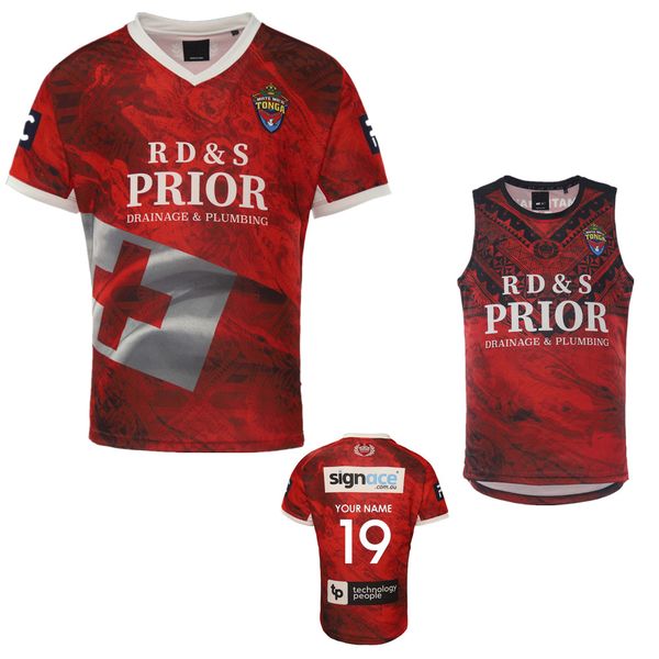 

new style 2022 2023 tonga home away rugby jersey rugby shirt jerseys tonga polo training suit fans tees vest shorts t-shir, Black