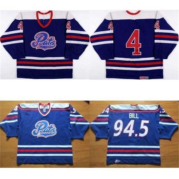 CEUF vintage raro personalizar WHL Regina Pats Jersey Mens Womens Kids 4 Jim Mathieson 94.5 Bill Cheap Ice Hockey Jerseys Goalit Cut Wholesale