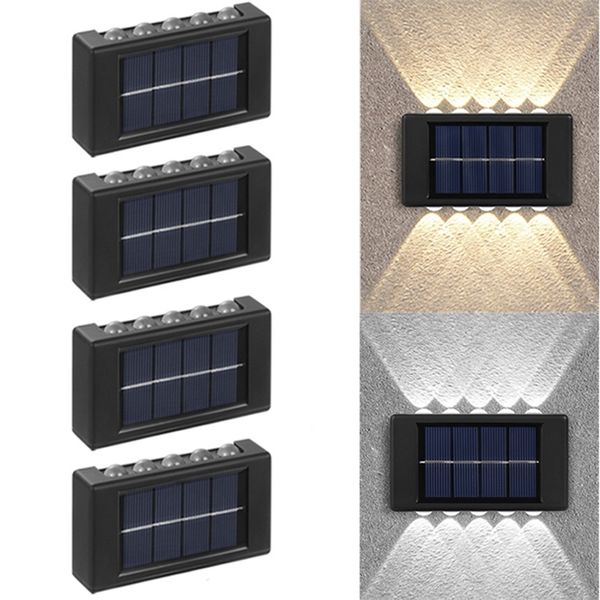 Solar-Wandleuchte, LED-Licht, Außenzaunbeleuchtung, wasserdichte Wandleuchte, Gartendekoration, Straße 220429