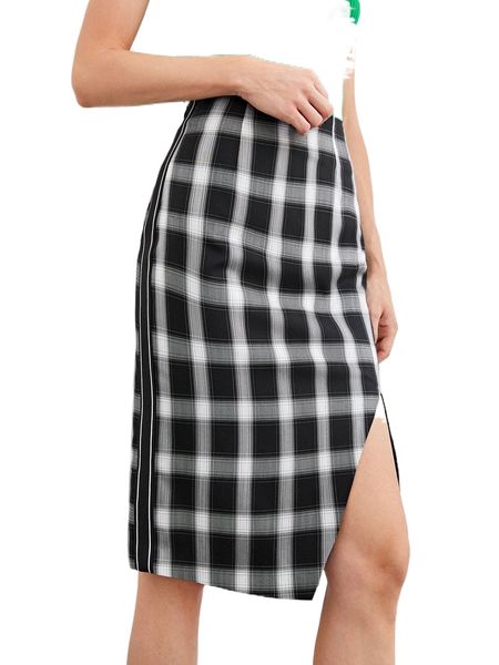 

motf premium acetate tape side skirt t0ks#, Black