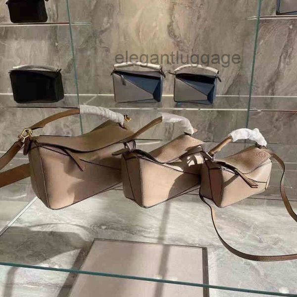 

bag cowhide fashion bags brand designer bags loews leather color matching geometric hand-held messenger one large capacity women's squa