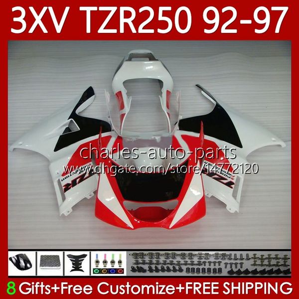 Yamaha TZR 250 TZR250R RR RR TZR-250 TZR250R 92 93 94 95 96 97 Vücut 117No.69 YPVS 3XV Beyaz Kırmızı Blk TZR250-R 1992 1993 1994 1995 1996 1997 TZR250RR 92-97 Karoser