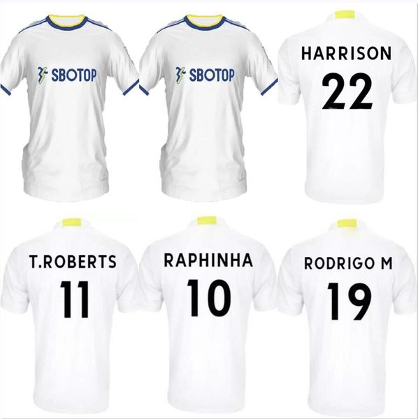 

s-4xl 22 23 soccer jerseys home leeds roberts harrison hernandez rodrigo costa bamford alioski clarke 2022 2023 football shirt unitedes unif, Black;yellow