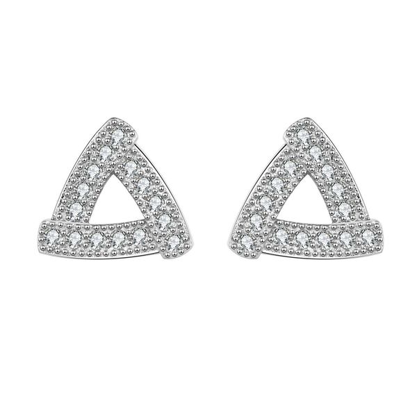 

korean version of small fresh triangular earrings charms female, Golden