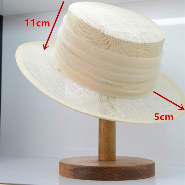 Berretti 202207-hq-mashadrop Summer Natural High-end Filippino Filato Solid Lady Fedora Cap Donna Panama Jazz HatBerets BeretsBerets