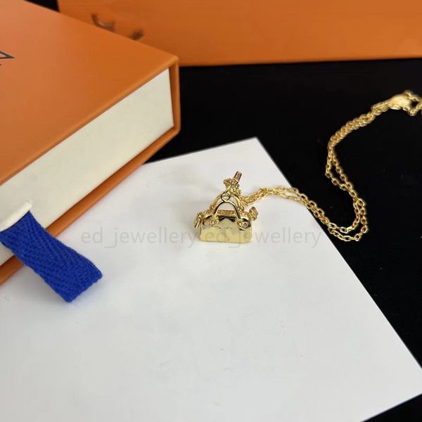 

pendant gold love bag necklace fashion plated letter simple titanium alloy valentine's day couple necklace jewelry wedding alex ani, Silver