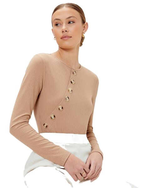 

motf eco recycled polyester ribbed bodysuit y4i3#, White