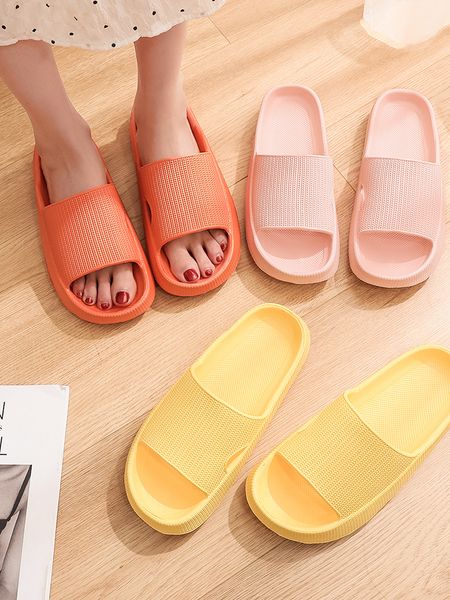 

vip drop home cloud slippers women fashion soft sole eva indoor slides woman sandals summer nonslip flip flops 220707, Black
