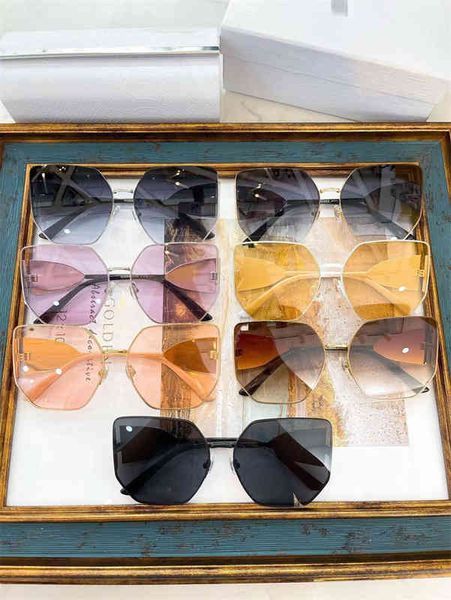 

sunglasses jimmy's ins net red same metal large frame thin face women, White;black