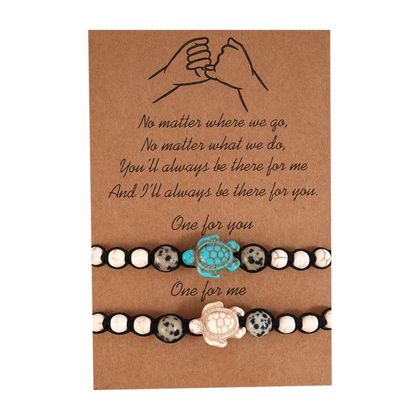 

card bracelet bohemian turquoise beaded bracelet, Golden;silver