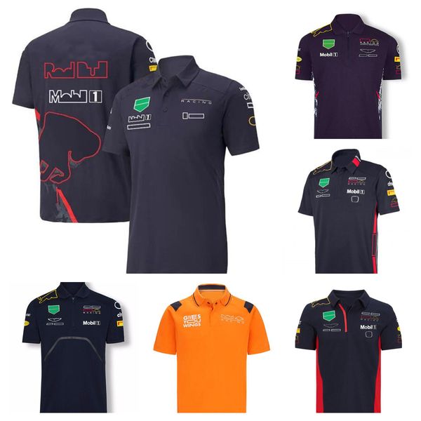 F1 Formula 1 Racing Polo Suit Team Lapeel T-shirt Personalização do mesmo estilo