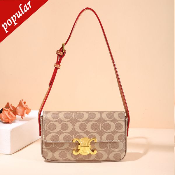 

online designer brand bags crossbody tote lady 2022 new triumphal printed one shoulder fashion underarm small square