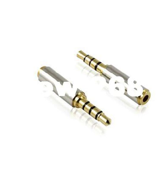 100 teile/los Nagelneu und Hohe Qualität 3,5mm stecker auf 2,5mm buchse Audio-adapter 3,5 bis 2,5 Stecker auf Buchse Jack anschlussbuchse