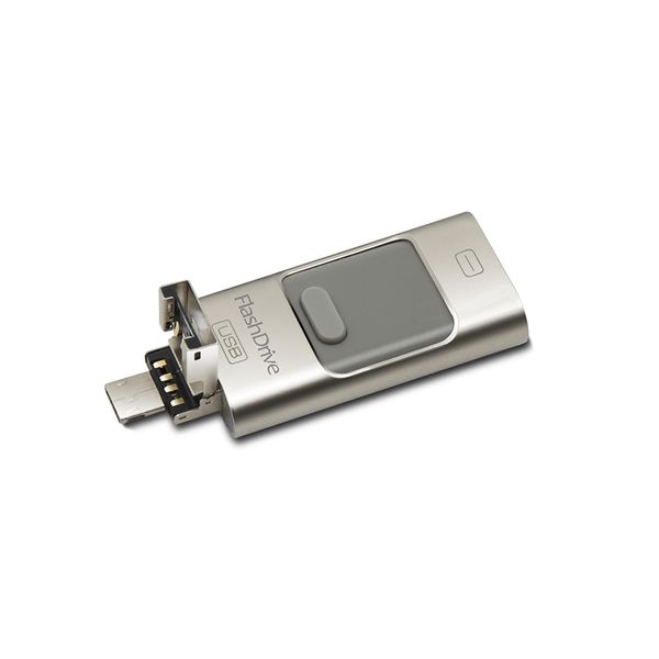 

usb flash drive 64gb metal otg pendrive high speed memory stick 32gb 3 in 1 flash u disk