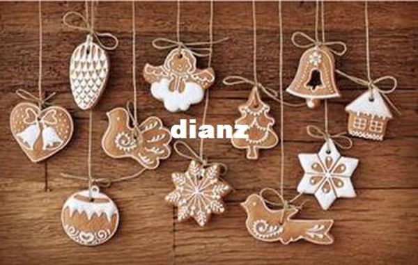 

new 11 pcs/lot hanging ornament snowflakes decor polymer clay drop pendants christmas tree baubles decoration enfeites ornaments set