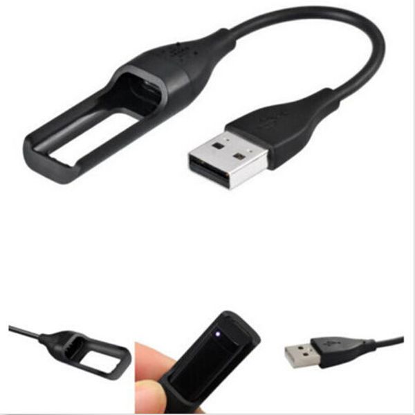

18cm Black Rplacement USB Power Charger Charging Cable Lead For Wireless Activity Band Fitbit Flex Bracelet Wristband Bracelet opp bag