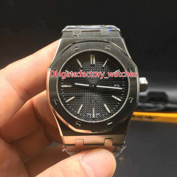 

Нержавеющая сталь кварцевые наручные часы 39 мм черное лицо мужская роскошная мод
