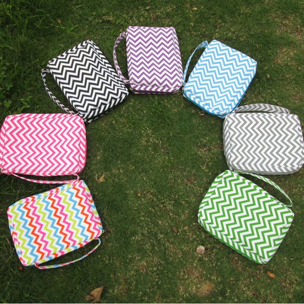 

practically chevron bible cover or journal cover polyester zipper closure with handle in various colors dom106017