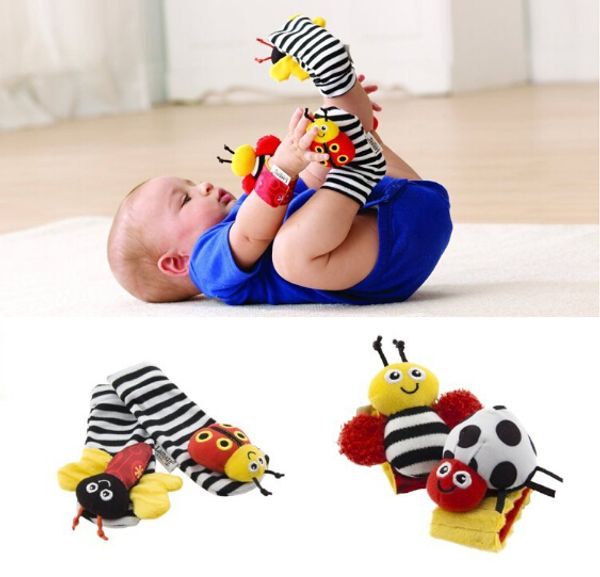 

lamaze sock baby rattle baby toys lamaze garden bug wrist rattle and foot socks bee plush toy toddler infant toys