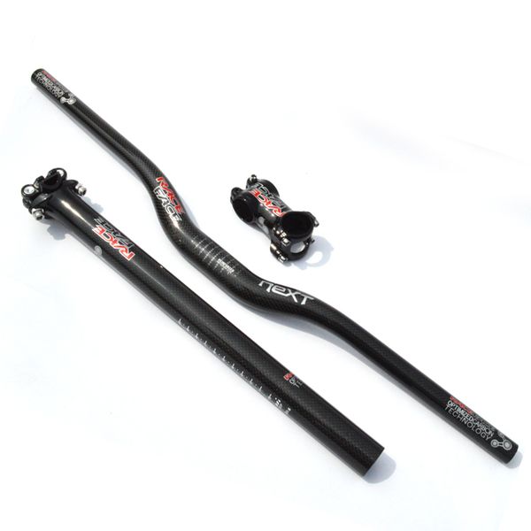 

race face next carbon mtb bicycle handlebar set mountain bike rise handlebar and stem and seat post carbon cycling parts set