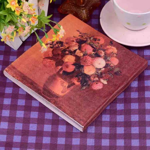 

Disposable Party Paper Placemats Decorative Color Napkin Handkerchief DIY Art Serviettes Christmas Decor for Sale SD919