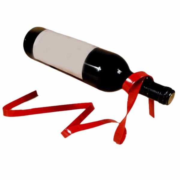 

Металлический винный шкаф Креативный подарок Дизайн ленты Подвесной держатель д