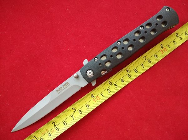 

Popular knife Cold Steel 26S pocket knife Hot Sale Survival silver 26S Cutting tool Excellent quality Camping Tactical Tools B542L