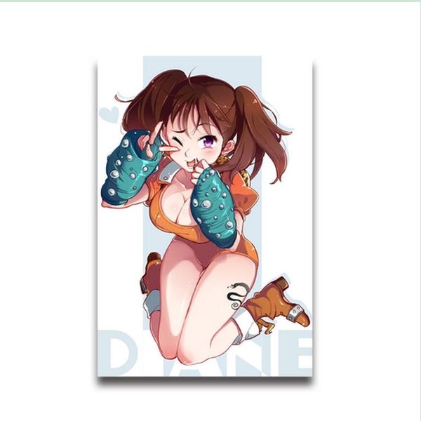 2020 The Seven Deadly Sins Characters Meliodas Elizabeth Liones Custom Poster Nanatsu No Taizai Diane Canvas Painting 11 20 From Animefans 22 12 Dhgate Com