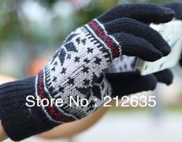 

wholesale-screen touch gloves multicolor christmas gift, Blue;gray