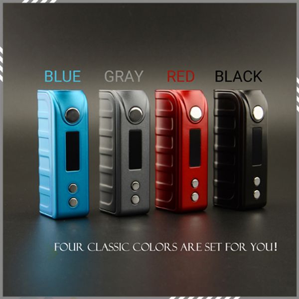 

Authentic Tesla 80W TC Box Mod Cool Design Fit Single 18650 Battery 7-80W Tesla Vaporizer Temperature control E Cigarette DHL Free
