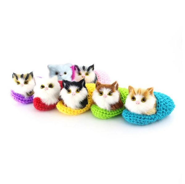 

симпатичные моделирование звучание обуви котята кошки плюшевые детские игрушки для детей ребенка успокоить рождество день рождения куклы под