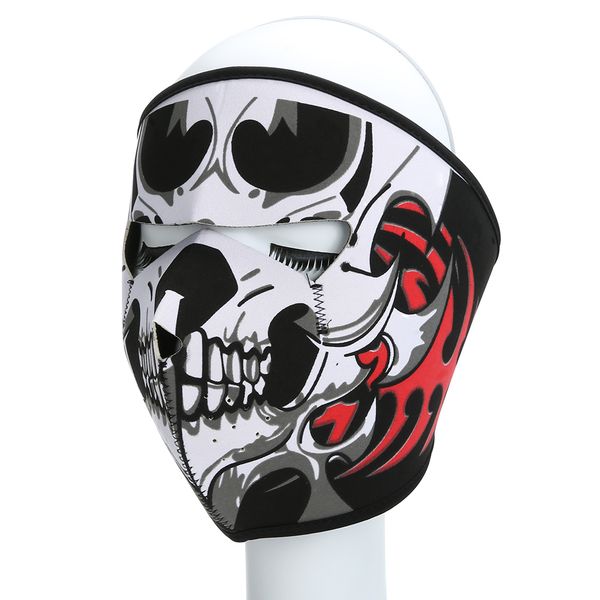 

wholesale- outdoor cycling face mask warm windproof skull pattern mask halloween climbing skiing riding mask supplies, Black
