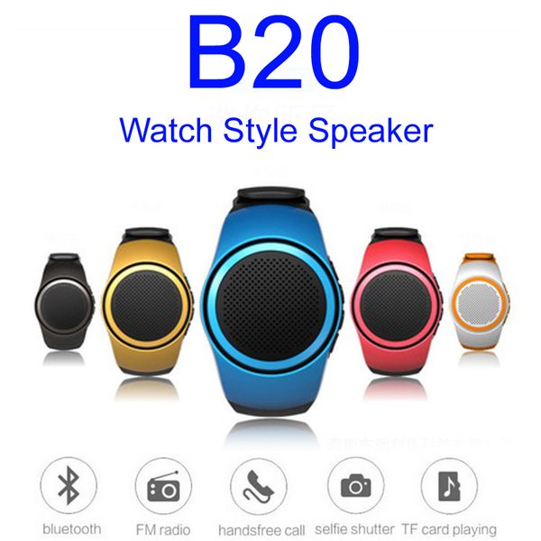 

b20 bluetooth спортивный динамик стильный дизайн часов портативный super bass открытый динамики наручные браслет со встроенным микрофоном ha