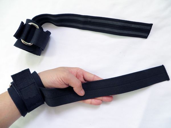 

padded weight lifting training gym straps hand bar wrist support gloves wrap