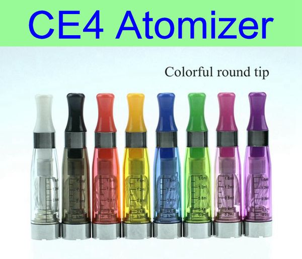 

10 pcs/lot CE4 Atomizer 1.6ml electronic cigarettes vaporizer clearomizer 510 thread for ego battery vision spinner EVOD ego twist X6 X9