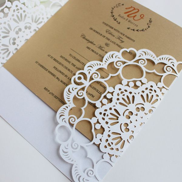 laser cut invitation card maker wedding marriage aniversary holiday invites envelop inner card free printing free ship 25th wedding anniversary invitation card maker free