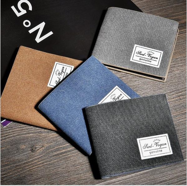 

Горячие продажи высокого качества CanvasWallets для мужской дизайнер двойные деньги ко