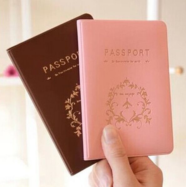 Fashion Passport Ticket IDDocument Holder Kreditkarte Travel Cover Protector Reisezubehör Passetui 2 Farben Free DHL