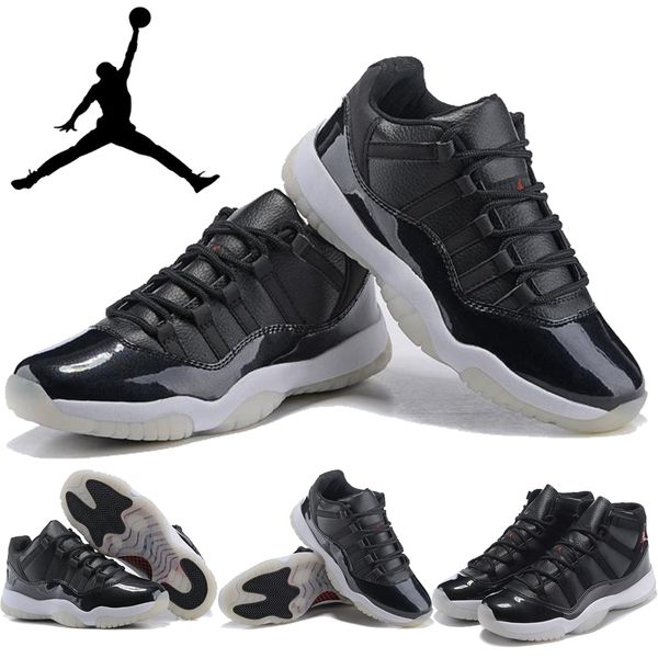 jordan 11 rojo negro y blanco