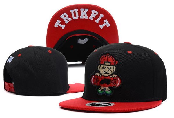 

Новые популярные Snapbacks хип-хоп шляпы скейтборд мальчик шаблон Trukfit вышивка бейсбо