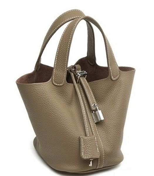 

wholesale-100% genuine leather guaranteed cowhide women handbag brand lady lock bags female handbag bucket bags