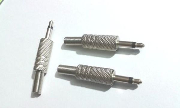 100 Stück Mono 1/8 3,5 mm Lötstecker Audio Kopfhörer Headset Lautsprecheranschluss