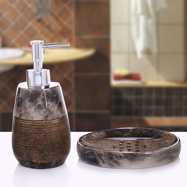 

home decoration bathroom set toiletries creative piece of hand sanitizer bottle soap dish toothbrush holder accessories soft loading