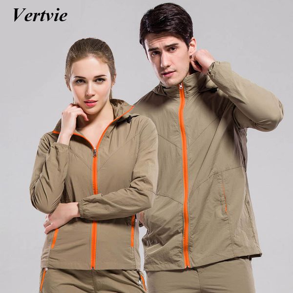 

wholesale- vertvie women men outdoor sport suit jacket running fitness long sleeve zipper jacket+pants set fit fishing hiking camping, Black;blue