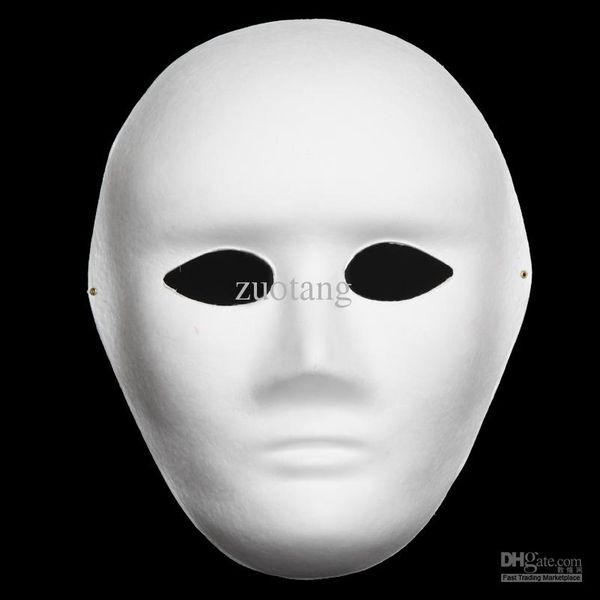Diy Plain White Masks Men S Full Face Environmental Pulp Blank