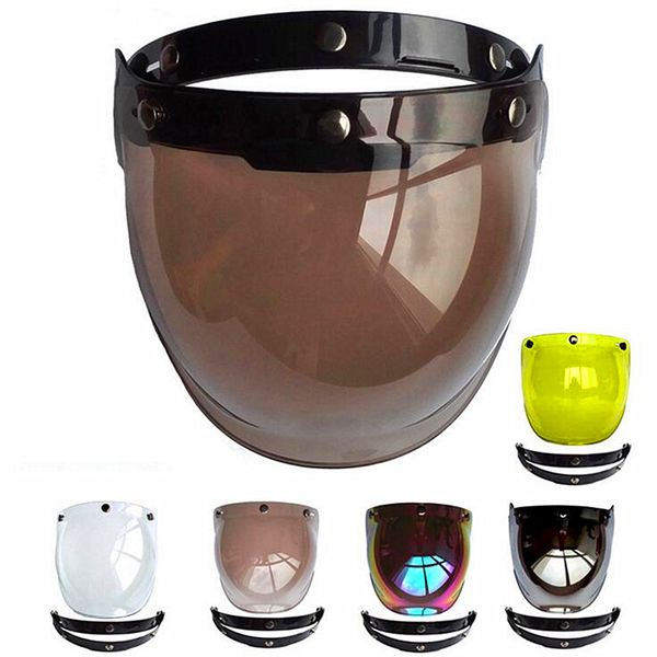

2019 new men women open face motorcycle helmet bubble visor lens motorbike glasses for harley & jet helmet sunglasses