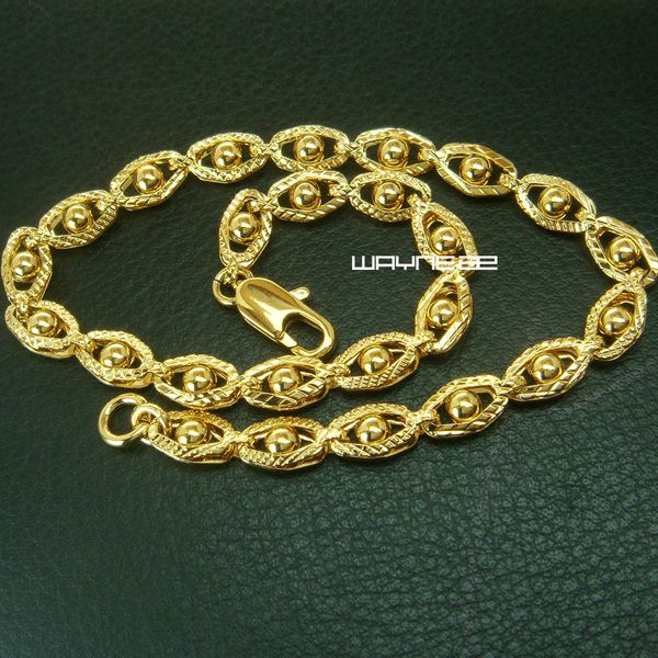 

b165-wedding jewelry 18k gold filled charms lady fashion bracelet 8" length, Black
