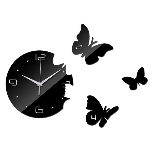 

2016 New Wall Clock Diy Ciocks Quartz Watch Acrylic Mirror 3d Stickers Living Room Europe Needle Reloj De Pared Horloge Murale