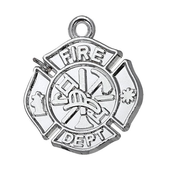 

new fashion easy to diy 10pcs fire dept firemen charm for bracelets jewelry making fit for necklace or bracelet, Bronze;silver