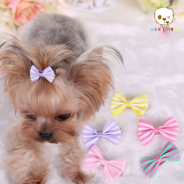 

handmade dog hair bows cat puppy grooming bows for hair accessories wholesale price